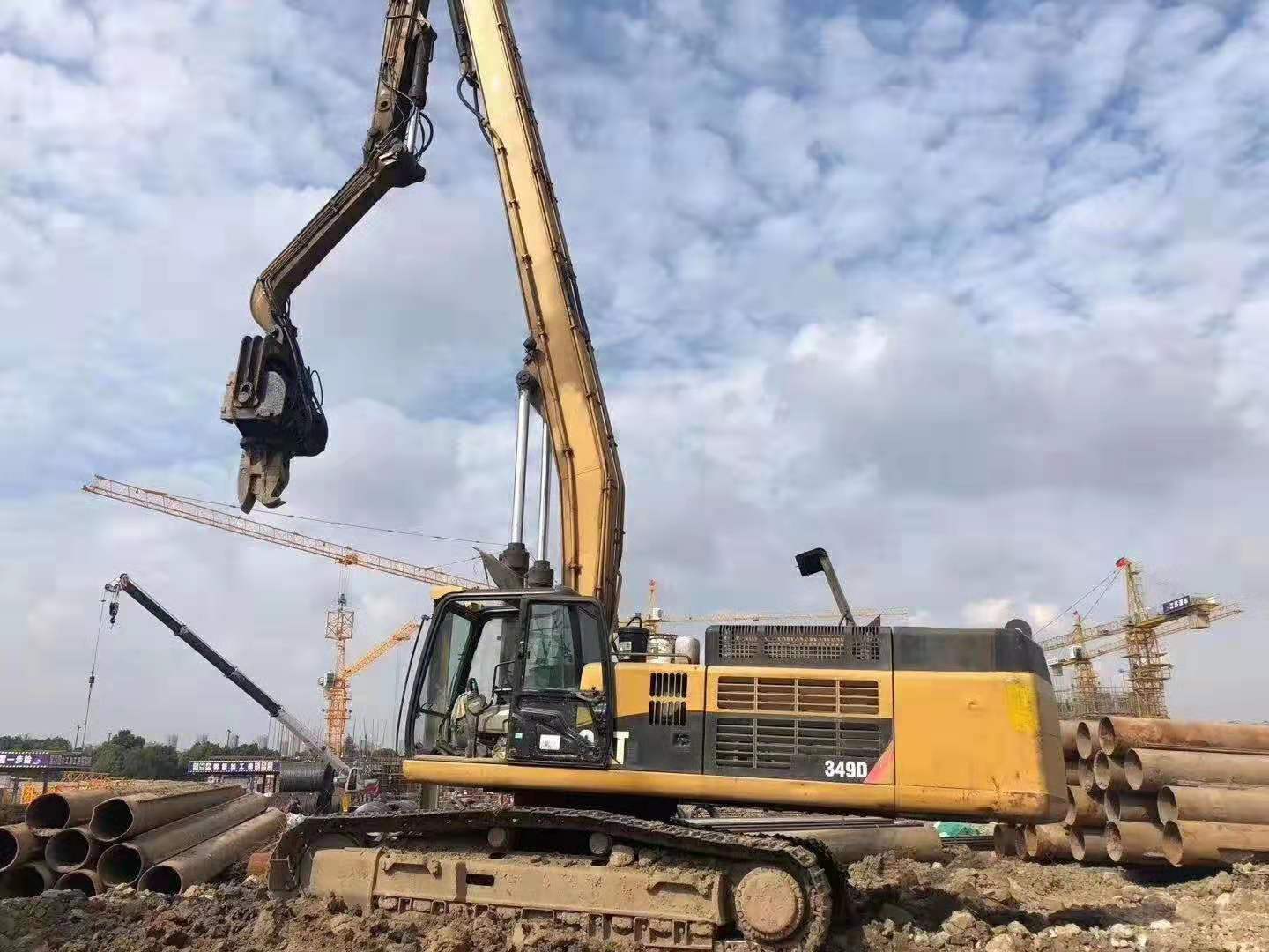 挖掘機(jī)打樁臂、打樁臂、打樁錘、挖掘機(jī)打樁臂廠家